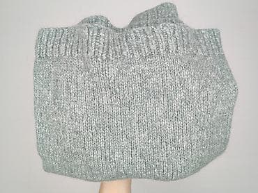 szary sweter: Hand Knitted, Golf damski, rozmiar S — 7