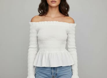 hm bluzki z krótkim rękawem: H&M Divided, Bluzka damska, rozmiar S — 7