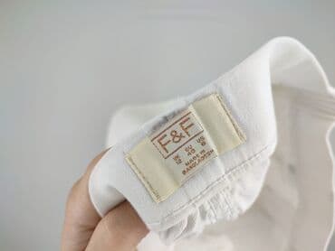 biale szerokie jeansy: F&F, Jeansy damskie, rozmiar M — 4