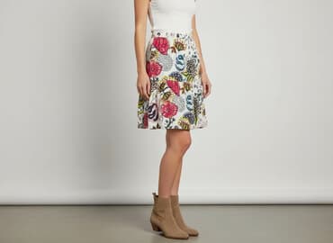 biała spódnice satynowe: Spódnica damska, rozmiar L — 7