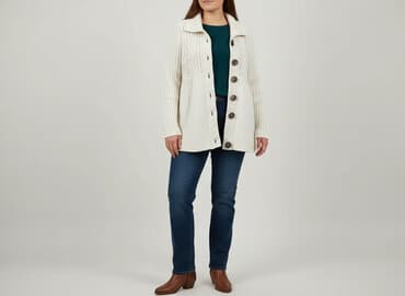 kurtki zimowe damskie c a: Kardigan damski, rozmiar XL — 7