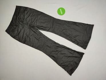 materiałowe spodnie z wysokim stanem lata 80: Spodnie materiałowe damskie, rozmiar L — 2