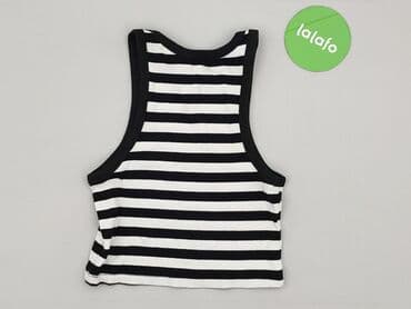 koszulka zolta w czarne paski: Top damski, M — 3