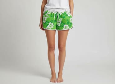 krótkie spodenki zielone: Forever, Szorty damskie, rozmiar L — 7