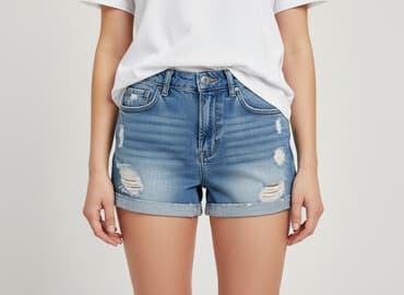 krótkie spodenki ogrodniczki damskie: House, Szorty damskie, rozmiar S — 6