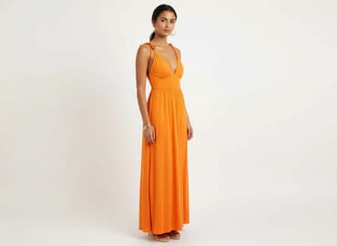 modne sukienki długie na wesele: Sukienka damska, rozmiar S — 6