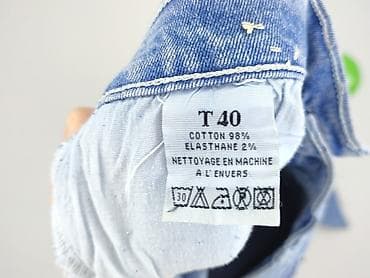 jeans wysoki stan: Jeansy damskie, rozmiar L — 4