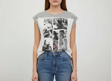 rockowa bluzka: ONLY, Bluzka damska, rozmiar L — 7