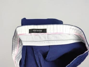 granatowe chinosy damskie: Orsay, Spodnie materiałowe damskie, rozmiar L — 4