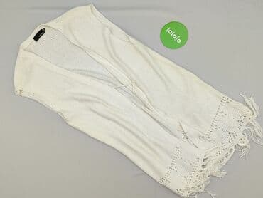 długą kamizelka na szydełku: Andrea, Kardigan damski, rozmiar S — 2