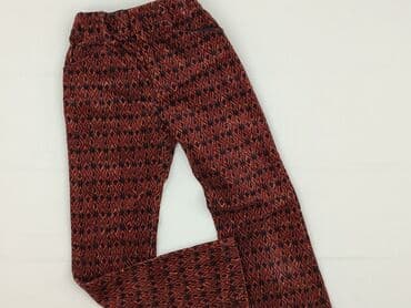 czarne spodnie woskowane z wysokim stanem: Material trousers, Zara, 7 years, 116/122, condition - Very good — 1