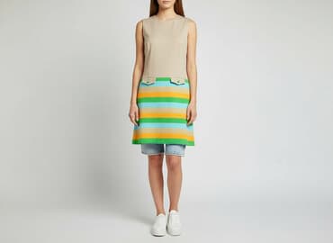 sukienki beżowe midi: Sukienka damska, rozmiar M — 6