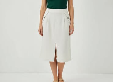 spódniczka ze skóry naturalnej: Spódnica damska, rozmiar S — 5