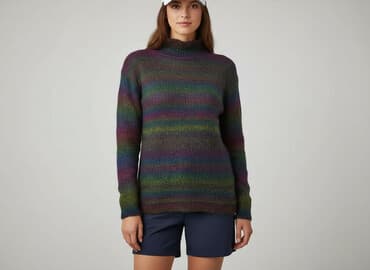 sweter z angory: Golf damski, rozmiar M — 5