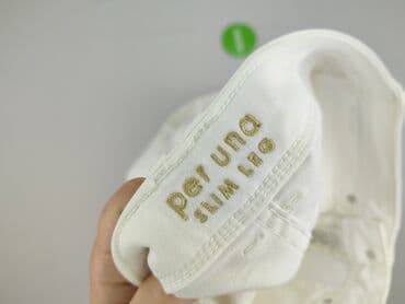 biale szerokie jeansy: Marks & Spencer, Jeansy damskie, rozmiar M — 5