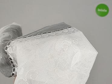 zasłony używane: Firanka żakardowa z pasem kwiatowym - Materiał: delikatny — 4