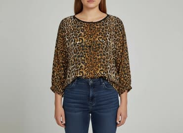 bluzka panterka plus size: Bluzka damska, rozmiar 2XL — 7