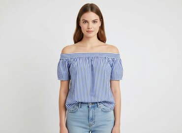 koszula wiya w paski: Bluzka damska, rozmiar S — 6