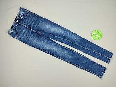 biale klapki adidas: Denim, Jeansy damskie, rozmiar S — 2