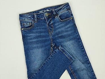 kik spodnice: Spodnie jeansowe, DenimCo, 4-5 lat, 104/110, stan - Bardzo dobry — 1