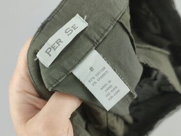 oliwkowe buty: Spodnie materiałowe damskie, rozmiar S — 4