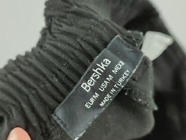 bershka body czarne: Bershka, Spodnie materiałowe damskie, rozmiar M — 4