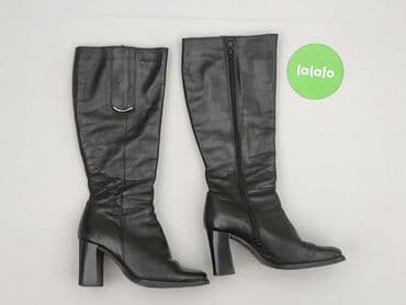 kozaki lasocki na koturnie: Kozaki damskie, 36 — 2