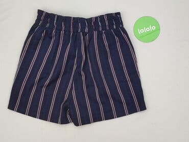 krótkie spodenki z wysokim stanem w paski: Szorty damskie, rozmiar S — 4