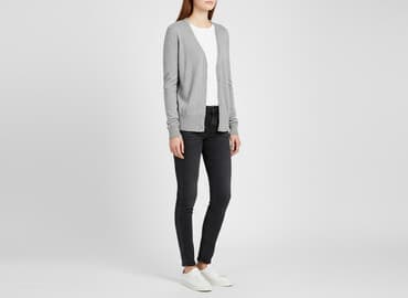 kamizelka futerko h m: H&M, Kardigan damski, rozmiar M — 6