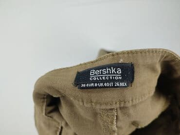 białe cargo bershka: Bershka, Spodnie materiałowe damskie, rozmiar S — 4