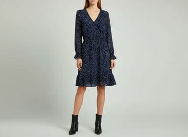 sukienka rozkloszowana dekolt łódka: Sukienka damska, rozmiar S — 5