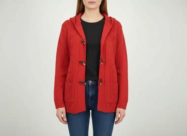 kurtka puchowa damska z kapturem reserved: Kardigan damski, rozmiar M — 6