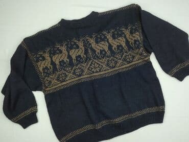 szafirowy sweter: Sweter dla mężczyzn, 5XL — 1