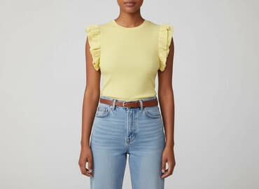 zara bluzki basic: Zara, Top damski, rozmiar M — 6