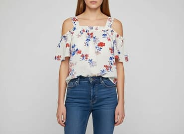 bluzki hiszpanki w kwiaty: Primark, Bluzka damska, rozmiar M — 7