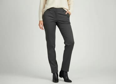 spodnie c a: Spodnie materiałowe damskie, rozmiar L — 1