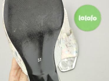 ccc srebrne buty: Klapki damskie, 37 — 4