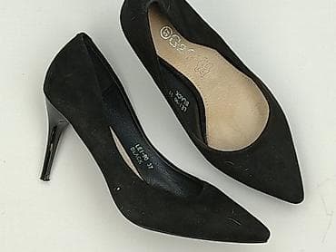 ecco flash 38: Czarne damskie szpilki LEI-90 - Rozmiar: 37 - Kolor: black (czarny) - — 1