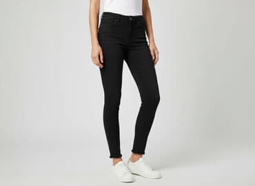 czarne jeansy bershka: Jeansy damskie, rozmiar XS — 6