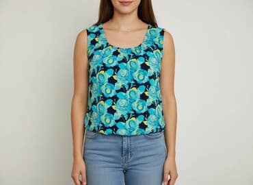 żółte bluzki z krótkim rękawem: Bluzka damska, rozmiar M — 6