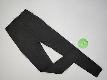 czarne outfity: Legginsy Ze skóry ekologicznej damskie, rozmiar S — 3