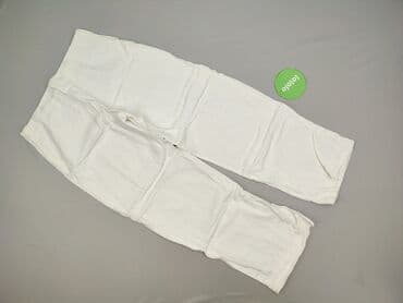 białe lniane spodnie zara: Spodnie materiałowe damskie, rozmiar M — 3
