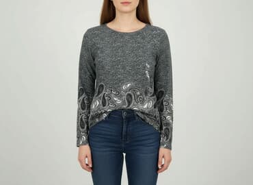 sweter piórkowy na drutach: Bluzka damska, rozmiar 2XL — 6