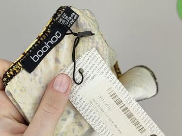 bluzka żółta w czarne paski: Boohoo, Top damski, rozmiar 5XL — 4