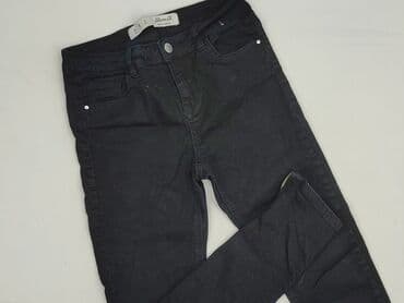 czarne jeansy damskie 7 8: Denim Co, Jeansy damskie, S — 1