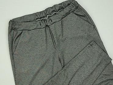 croop dresy: Spodnie damskie w drobną pepitkę (czarno‑szary mikro‑wzór). - Krój — 1