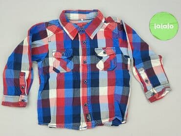 koszulka z traktorem dla chłopca: Shirt 2-3 years, condition - Very good, pattern - Cell, color - Blue — 2