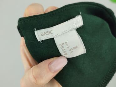 sukienki butelkowa zieleń midi: Basic, Sukienka damska, rozmiar S — 5