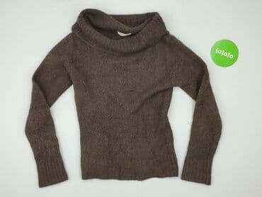 sweter piórkowy na drutach: Sweter damski, rozmiar S — 2