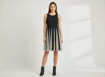 sukienki rozkloszowane midi na wesele: Sukienka damska, rozmiar M — 7